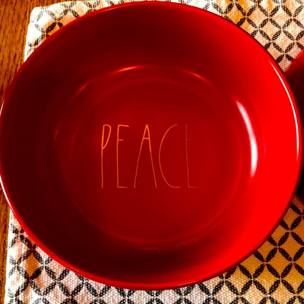 Rae Dunn Christmas pasta bowls set of 2 new